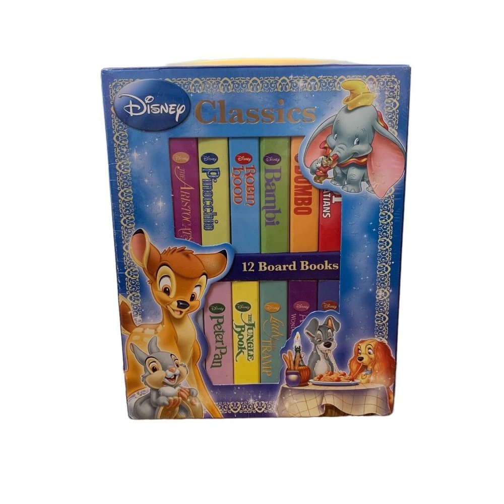 My 1st Libraries Disney Classics 2011 Board Book Set in Case 12 Stories NEW NIB